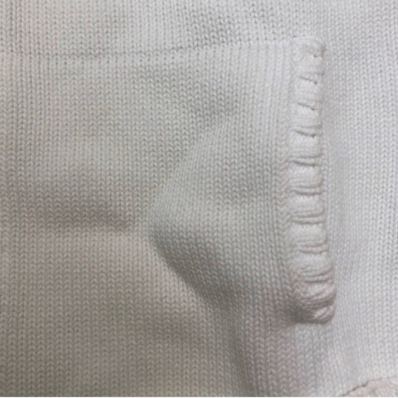 Vintage Land's End White Jacket Cardigan Size Small - Picture 6 of 6